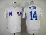 Mitchell And Ness Montreal Expos #14 Pete Rose White Throwback Stitched Jersey