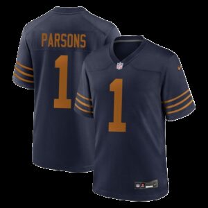 Men's Micah Parsons #1 Green Bay Packers Classic Game Jersey-Navy