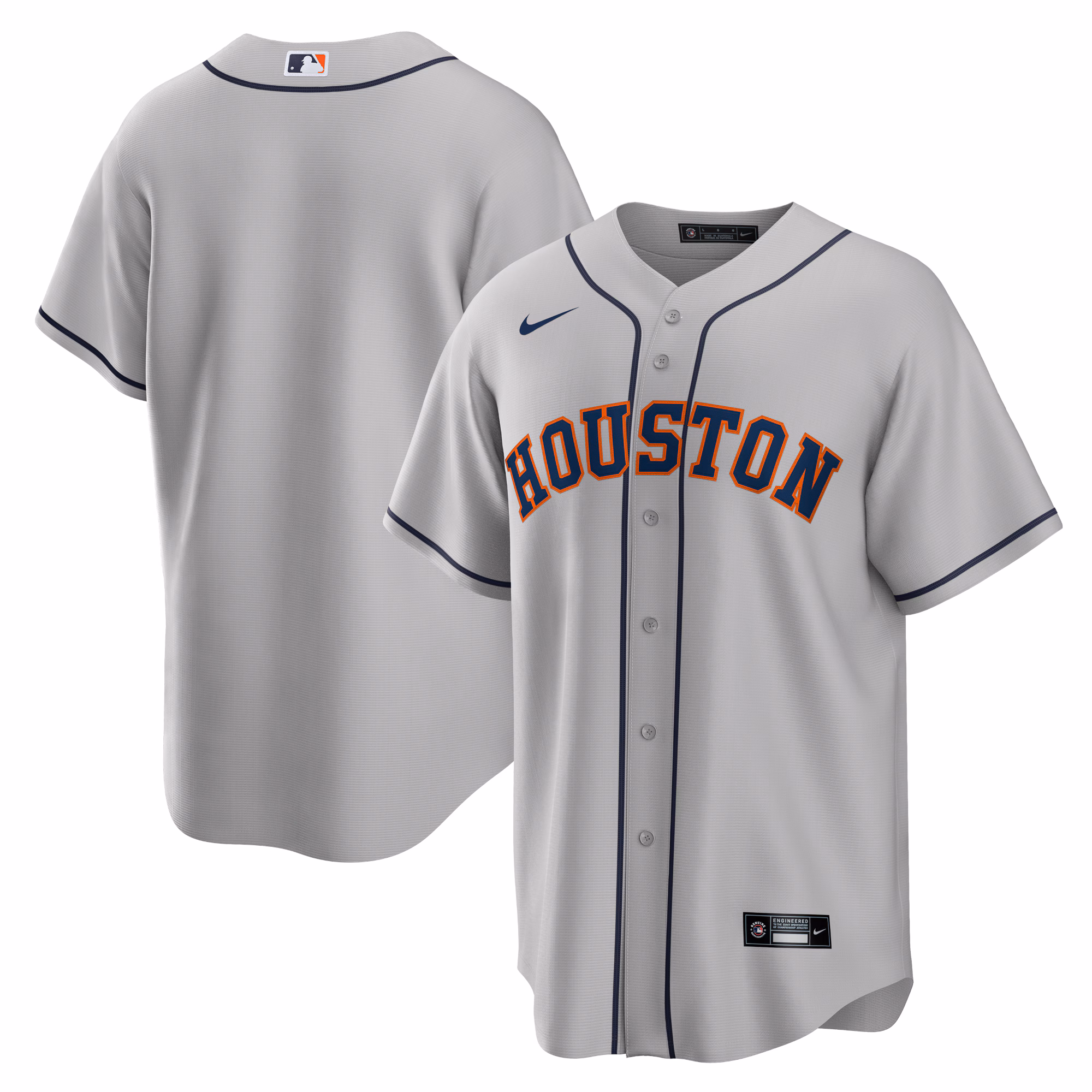 Houston Astros Gray Road Replica Team Jersey