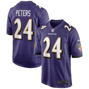 Marcus Peters Baltimore Ravens  Game Jersey - Purple