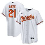 Men's Baltimore Orioles Austin Hays  White Replica Player Jersey