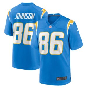 Cornelius Johnson Los Angeles Chargers Team Game Jersey -  Powder Blue