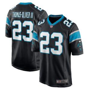 Stantley Thomas-Oliver III Carolina Panthers  Game Player Jersey - Black