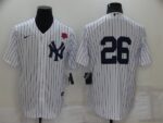 Men's  New York Yankees #26 DJ LeMahieu White Cool Base Stitched Jersey