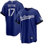 Men's Los Angeles Dodgers #17 Shohei Ohtani Royal City Connect Cool Base Jersey