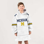 Kid 1 Michigan Football Unisex Blanket Hoodie