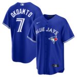 Kazuma Okamoto #7 Toronto Blue Jays Alternate Replica Player Name Jersey Stitched Royal