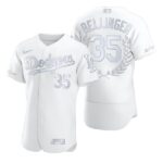 Men's Los Angeles Dodgers #35 Cody Bellinger White  Flexbase Fashion Jersey