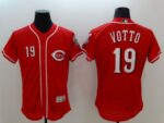 Men's Cincinnati Reds #19 Joey Votto Red Flexbase Collection Stitched Jersey