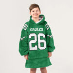 Kid S.B 26 Philadelphia Football Unisex Blanket Hoodie