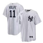 Men's New York Yankees #11 Anthony Volpe  White Home Player Jersey