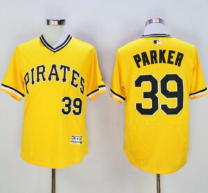 Pittsburgh Pirates #39 Dave Parker Gold Flexbase Collection Cooperstown Stitched Jersey