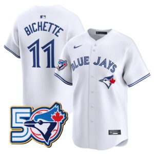 Bo Bichette  #11 Toronto Blue Jays 50th Season  Limited Jersey Stitched White
