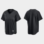 Men's San Diego Padres Pitch Black Fashion Cool Base Blank Jersey - Black