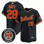Javier Báez #28 Detroit Tigers Alternate Vapor Premier Limited Jersey - Black