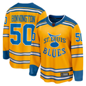 Binnington St.Louis Blues Special Edition 2.0 Breakaway Player Jersey - Yellow