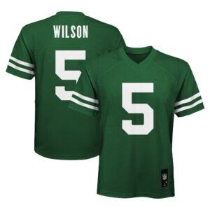 Garrett Wilson New York Jets Youth Replica Player Jersey - Legacy Green