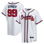 Atlanta Braves Spencer Strider #99 White Replica Player Jersey
