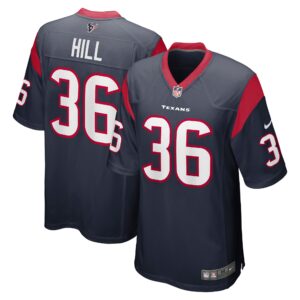 Brandon Hill Houston Texans  Team Game Jersey - Navy