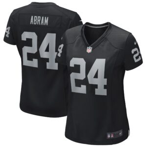Johnathan Abram Las Vegas Raiders  Women's Game Jersey - Black