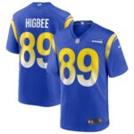 Tyler Higbee #89 Los Angeles Rams  Game Player Jersey - Royal