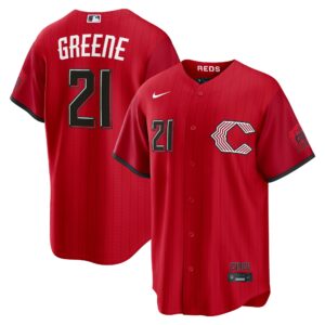 Cincinnati Reds Hunter Greene #21 Red 2026 City Connect Stadium Jersey