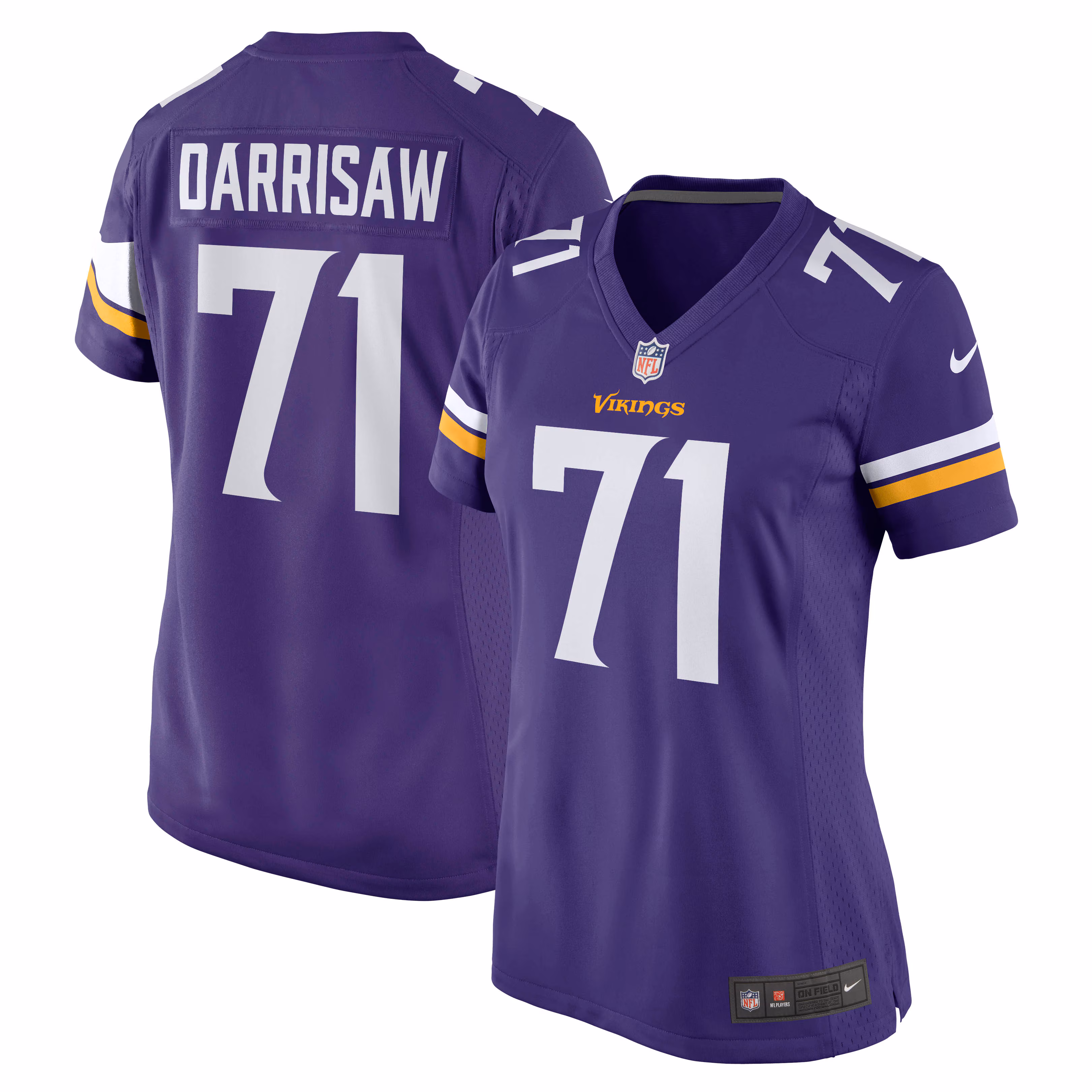 Christian Darrisaw Minnesota Vikings Women's Game Jersey - Purple