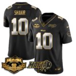Khalil Shakir #10 Buffalo Bills BUF 2025 Bills Mafia Patch Gold Vapor Limited Jersey - All Stitched