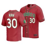 Mexico Baseball Alejandro Kirk 2023 World Baseball Classic Red Replica Jersey