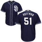 Men's San Diego Padres #51 Trevor Hoffman Navy Blue Majestic Alternate Cool Base Jersey