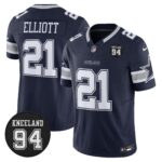 Dallas Cowboys #94 Marshawn Kneeland Memorial Patch Vapor Limited Jersey - All Stitched