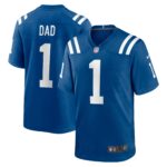 Number 1 Dad Indianapolis Colts Game Jersey - Royal