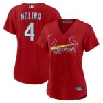 Yadier Molina St.Louis Cardinals  Women's Alternate Replica Player Jersey - Red
