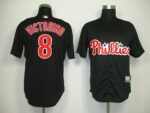 Philadelphia Phillies #8 Shane Victorino Black Stitched Jersey
