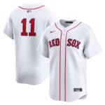 Men's Boston Red Sox #11 Rafael Devers  White Home Limited Player Jersey