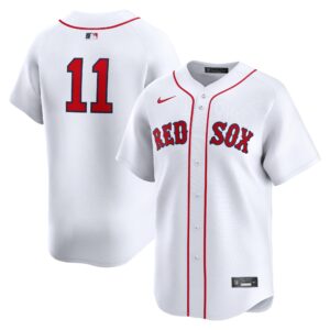 Men's Boston Red Sox #11 Rafael Devers  White Home Limited Player Jersey