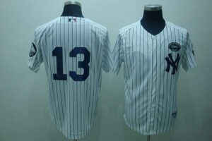 New York Yankees #13 Alex Rodriguez White GMS The Boss Stitched Jersey