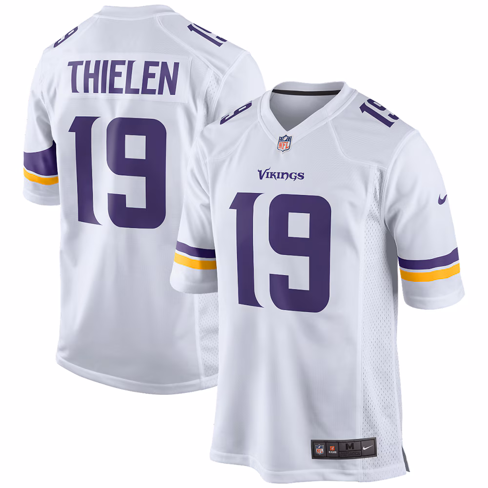 Adam Thielen Minnesota Vikings Youth Game Jersey - White