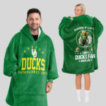 Adult Oregon Football Unisex Blanket Hoodie