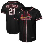 Youth St. Louis Cardinals Lars Nootbaar #21 Black Fashion Replica Player Jersey