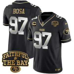 Nick Bosa # 97 San Francisco 49ers Faithful To The Bay Patch Vapor Limited Jersey V8 - All Stitched