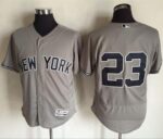 New York Yankees #23 Don Mattingly Grey Flexbase Collection Stitched Jersey