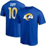 Men's Cooper Kupp Royal Los Angeles Rams Player Icon Name & Number T-Shirt