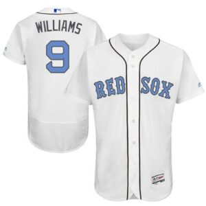Boston Red Sox #9 Ted Williams White Flexbase Collection 2016 Father's Day Stitched Jersey