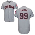 Cleveland Indians #99 Ricky Vaughn Grey Flexbase Collection Stitched Jersey