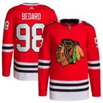 Connor Bedard Chicago Blackhawks  2023 Draft Home Primegreen Player Jersey - Red