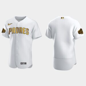 Men's San Diego Padres 2022 All-Star Game Flex Base Blank Jersey - White Gold