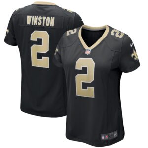 Jameis Winston New Orleans Saints  Women's Game Jersey - Black