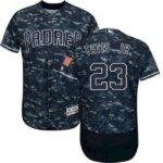 Men's San Diego Padres #23 Fernando Tatis Jr. Blue Camo Jersey