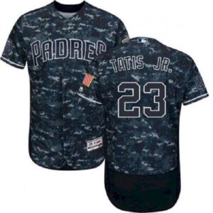 Men's San Diego Padres #23 Fernando Tatis Jr. Blue Camo Jersey